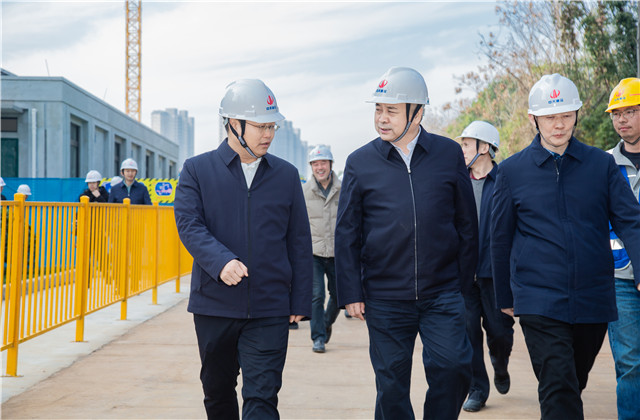 湖北省副省长张文彤到AG尊时凯龙人生就搏建设集团桂园赋项目考察指导工作